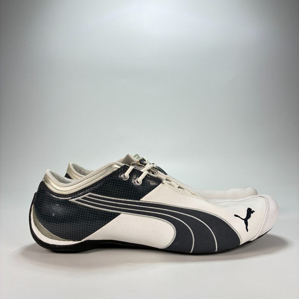 PUMA Future Cat M1 Carbon White Lifestyle Driving Shoes 303173-01 Men's Size 13